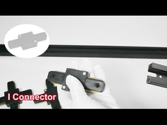 Алюминий рельсового пути фары магазина одежды 2 проводов сгустил